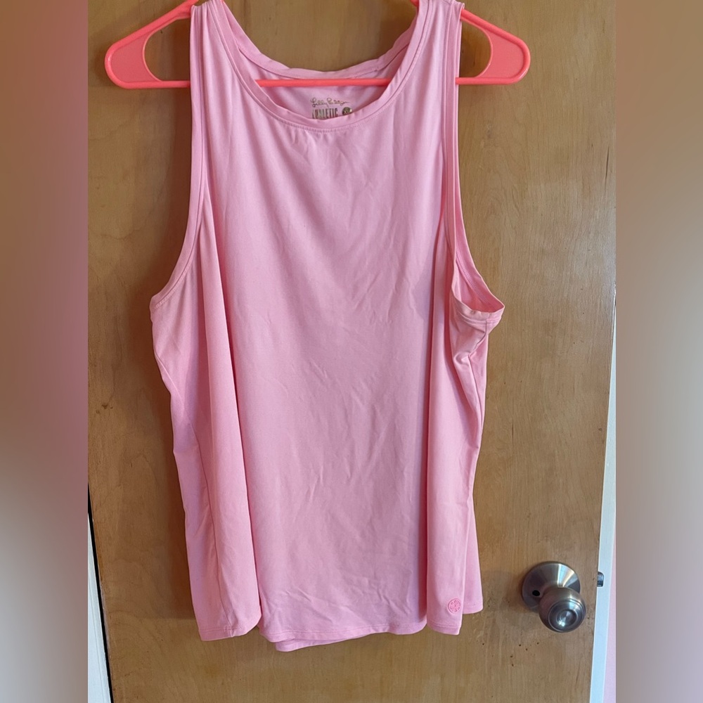 Lilly Pulitzer UPF 50+ Luxletic Westley Active Tank in Conch Shell Pink